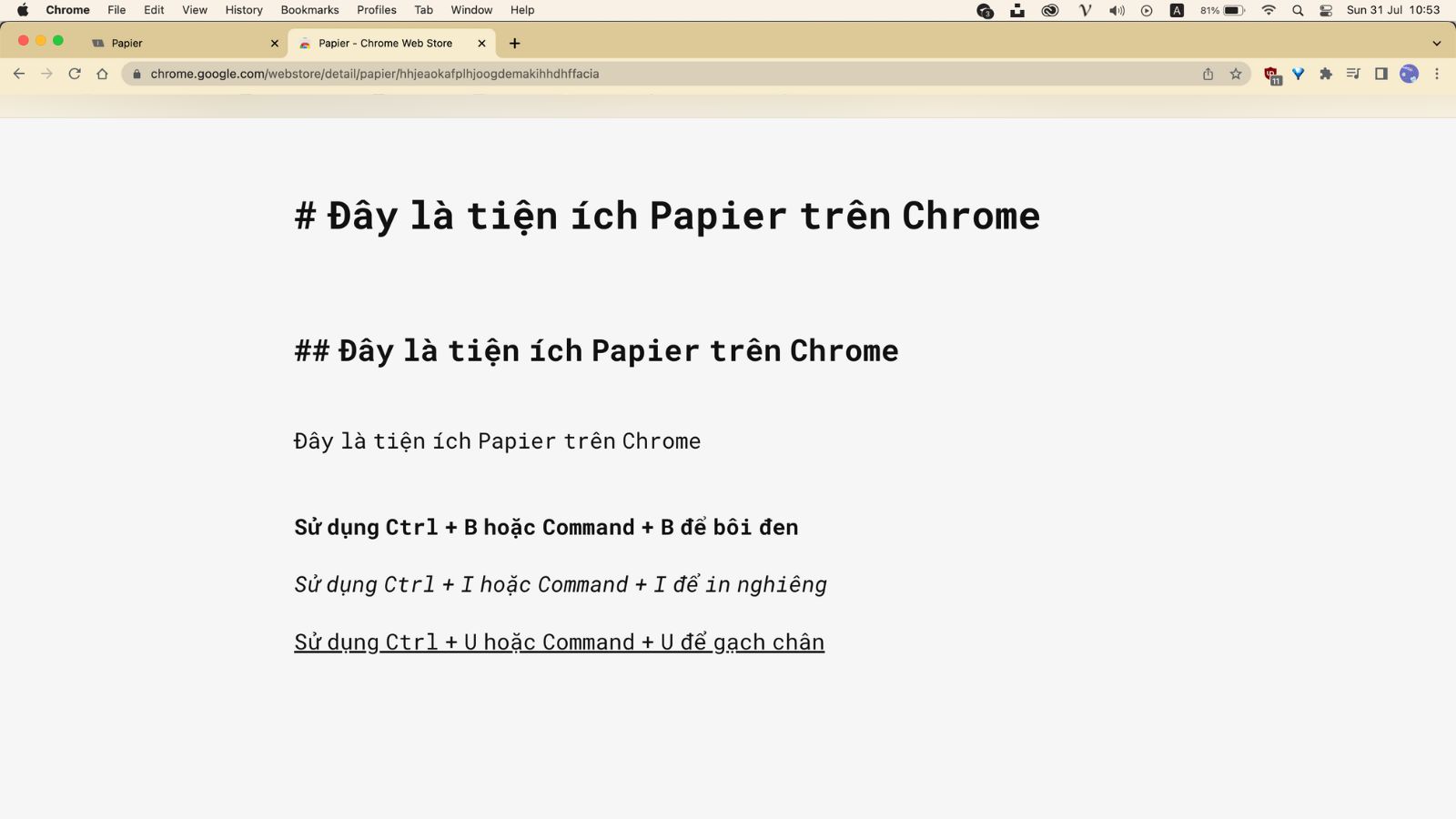 Tổng hợp extension hay dành cho Google Chrome: Papier, BeeCost và Mate Translate