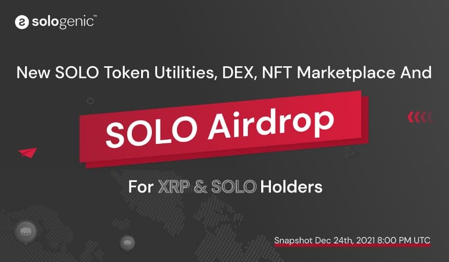 Sologenic sẽ airdrop gần 200 triệu token cho người dùng XRP