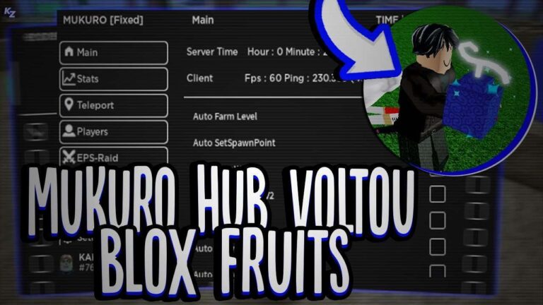 Mukuro Hub Script - Mukuro V2 Pastebin Script Blox Fruit Mới Nhất